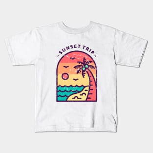 Sunset Trip Kids T-Shirt